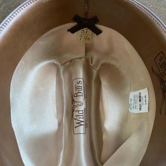 Wild Bill's Western Store Brown Distressed Cowboy Hat - Felt - Size 7 1/8 - Picture 9 of 9